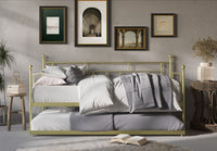 Aine Twin Metal Daybed with Trundle
