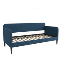 Chloe Twin Daybed with Velvet Upholstery, Button-Tufted Back, Stylish Versatile Seating and Sleeping Solution for Bedroom or Living Room