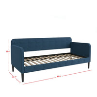 Chloe Twin Daybed with Velvet Upholstery, Button-Tufted Back, Stylish Versatile Seating and Sleeping Solution for Bedroom or Living Room