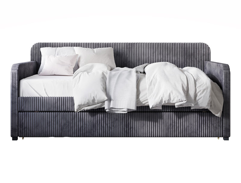 Home Design Melissa Twin Upholstered Daybed With Trundle