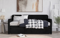 Home Design Melissa Twin Upholstered Daybed With Trundle