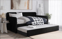 Home Design Melissa Twin Upholstered Daybed With Trundle