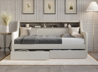 Home Design Brianna Upholstered Twin Daybed