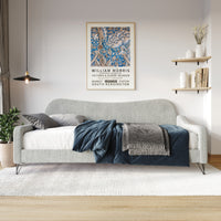 Home Design Natty Upholstered Twin Daybed, for Adult Bedroom or Guest Room