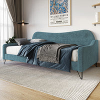 Home Design Natty Upholstered Twin Daybed, for Adult Bedroom or Guest Room