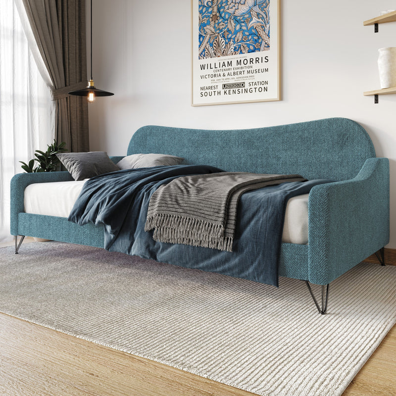 Home Design Natty Upholstered Twin Daybed, for Adult Bedroom or Guest Room