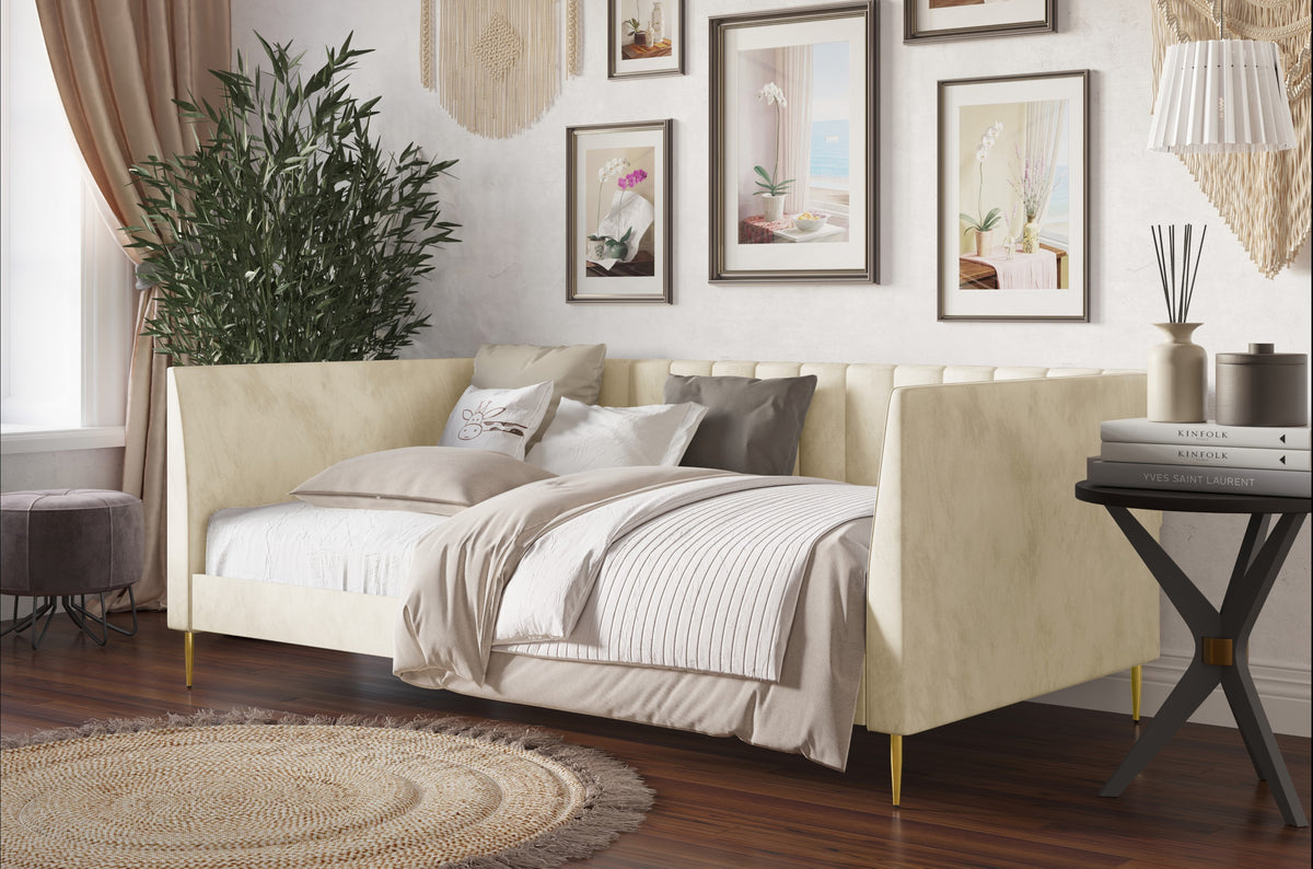 Home Design Dayton Upholstered Twin Daybed