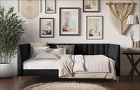 Home Design Dayton Upholstered Twin Daybed
