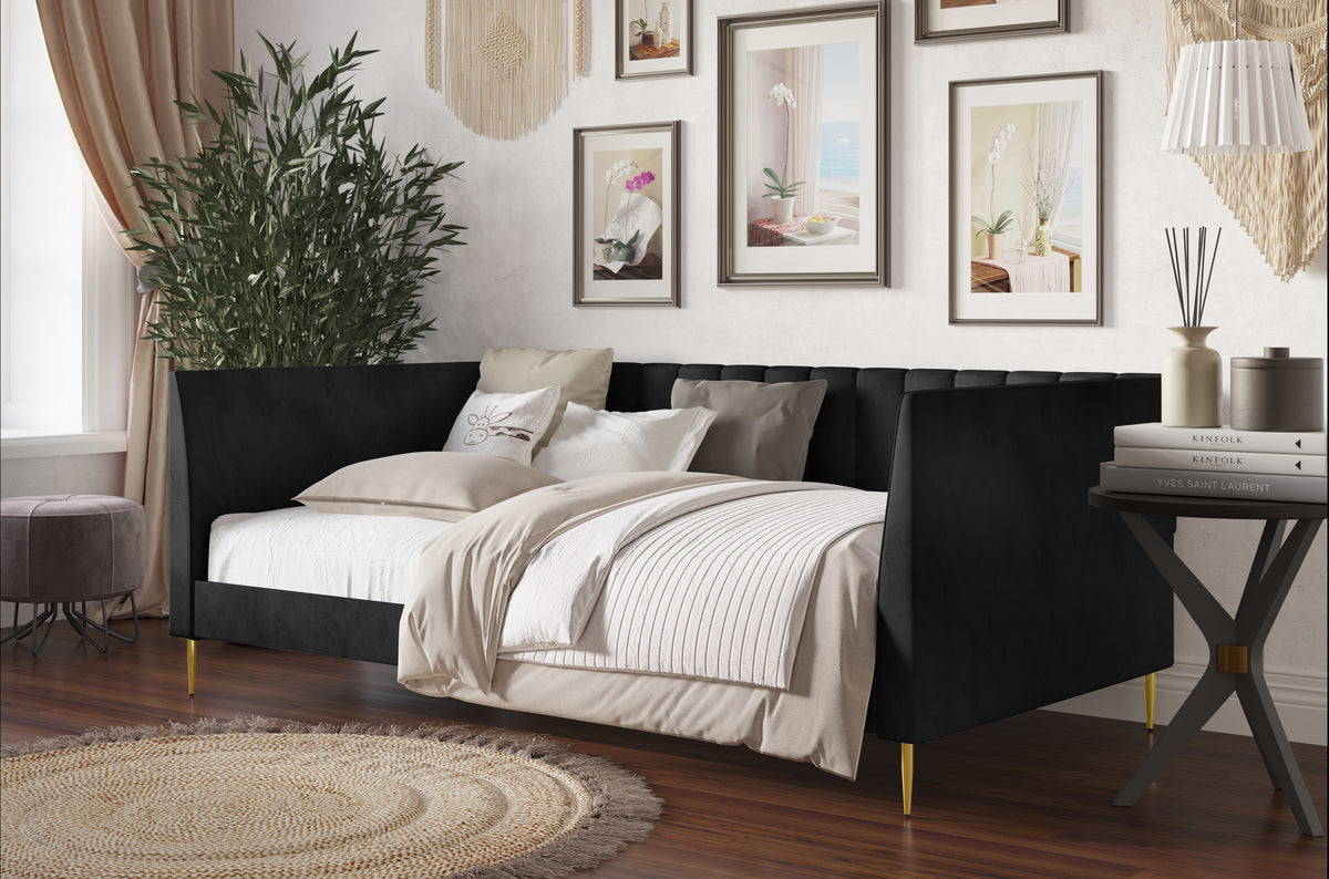 Home Design Dayton Upholstered Twin Daybed
