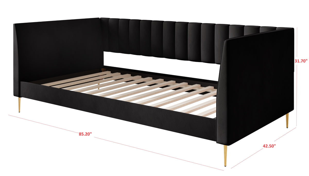 Home Design Dayton Upholstered Twin Daybed