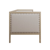 Home Design Cairo Twin Upholstered Daybed ，Warm Gray