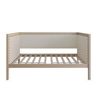 Home Design Cairo Twin Upholstered Daybed ，Warm Gray