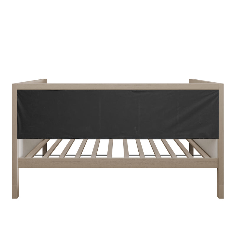 Home Design Cairo Twin Upholstered Daybed ，Warm Gray