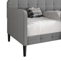 Home Design Fallon Linen Upholstered Daybed for Kids and Adults