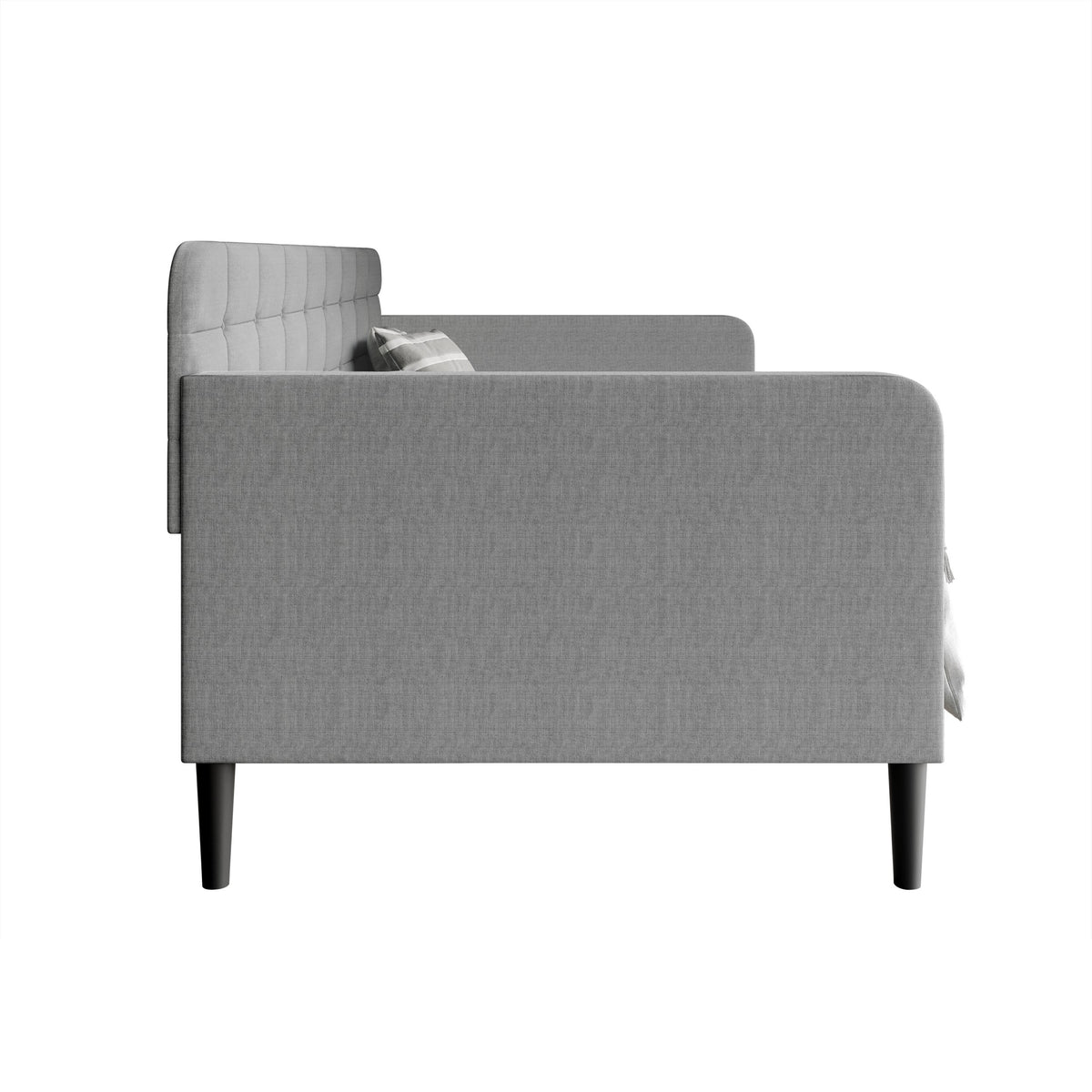 Home Design Fallon Linen Upholstered Daybed for Kids and Adults