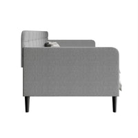 Home Design Fallon Linen Upholstered Daybed for Kids and Adults