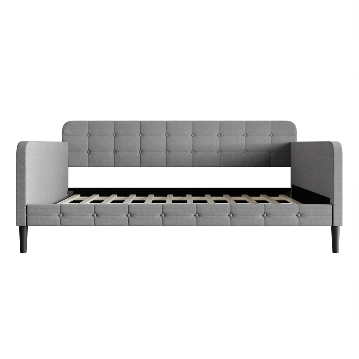 Home Design Fallon Linen Upholstered Daybed for Kids and Adults