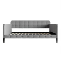 Home Design Fallon Linen Upholstered Daybed for Kids and Adults
