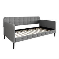 Home Design Fallon Linen Upholstered Daybed for Kids and Adults