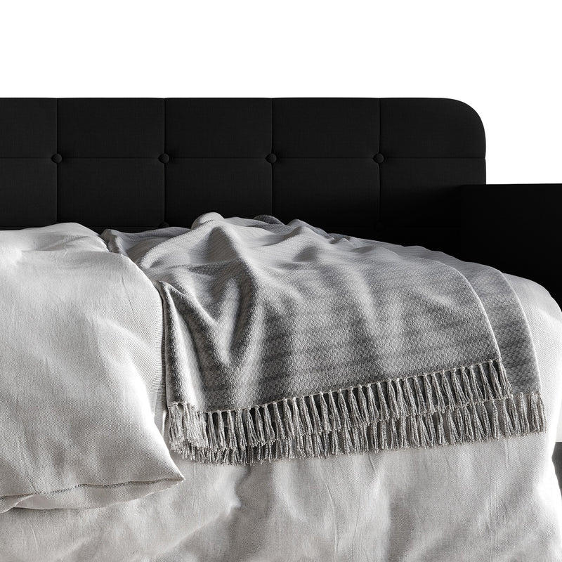 Home Design Fallon Linen Upholstered Daybed for Kids and Adults