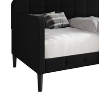 Home Design Fallon Linen Upholstered Daybed for Kids and Adults