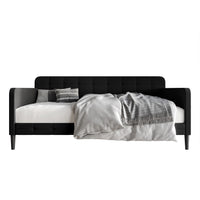 Home Design Fallon Linen Upholstered Daybed for Kids and Adults