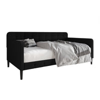 Home Design Fallon Linen Upholstered Daybed for Kids and Adults