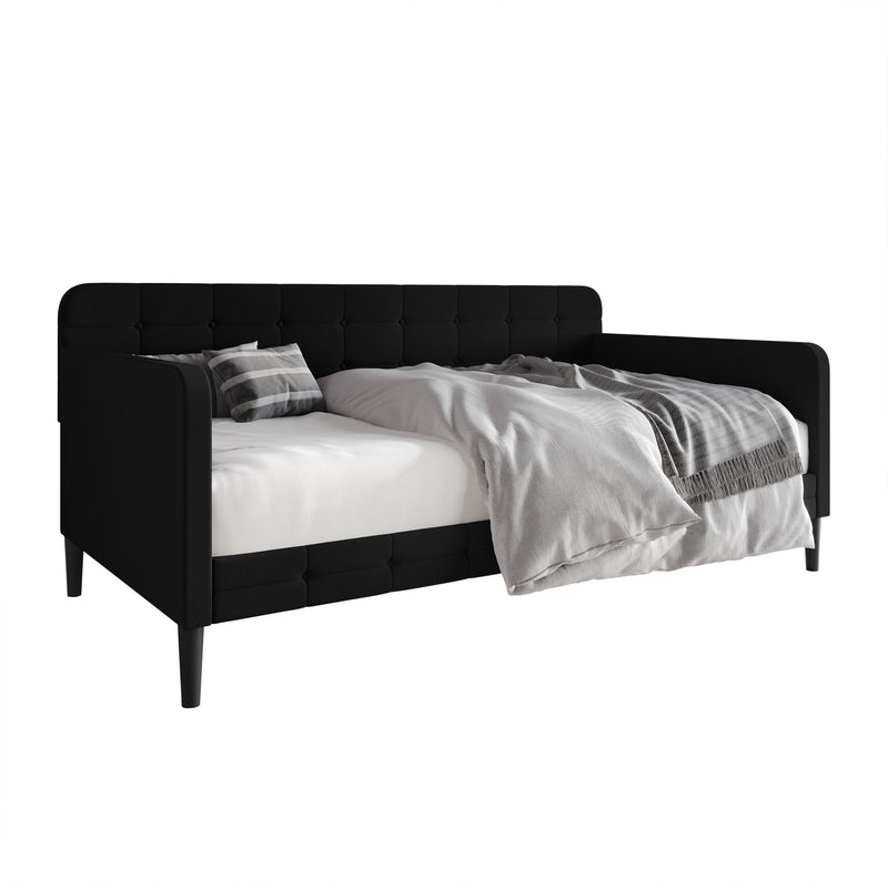Home Design Fallon Linen Upholstered Daybed for Kids and Adults