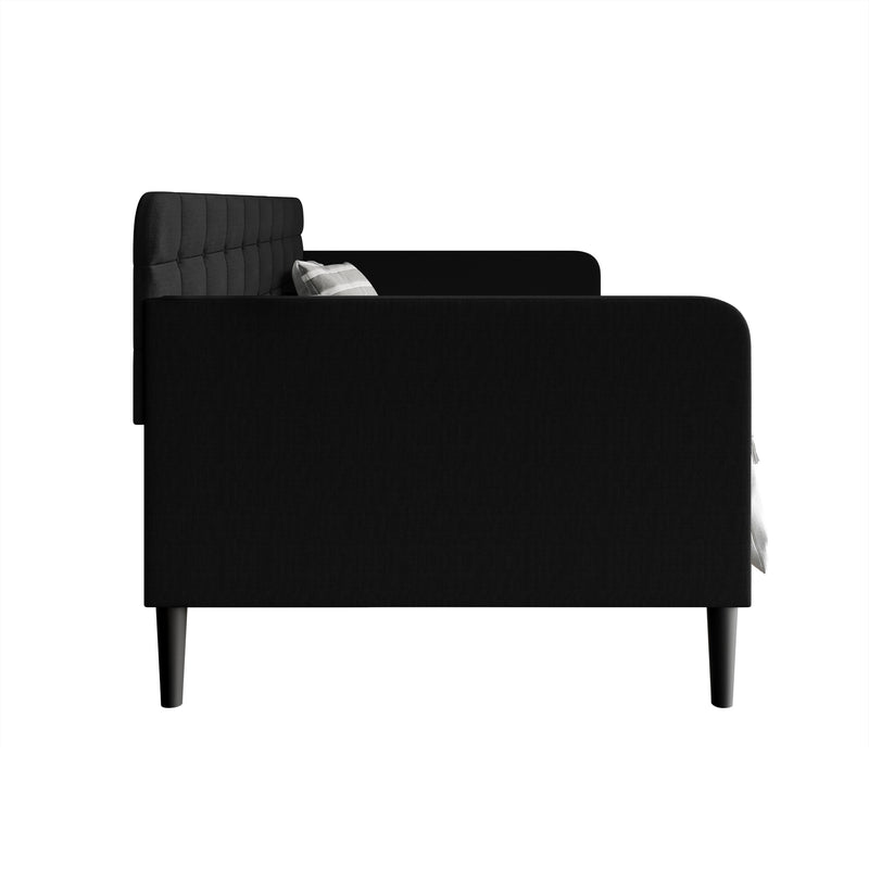 Home Design Fallon Linen Upholstered Daybed for Kids and Adults