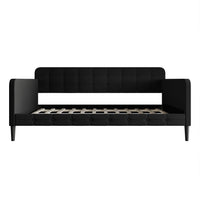 Home Design Fallon Linen Upholstered Daybed for Kids and Adults