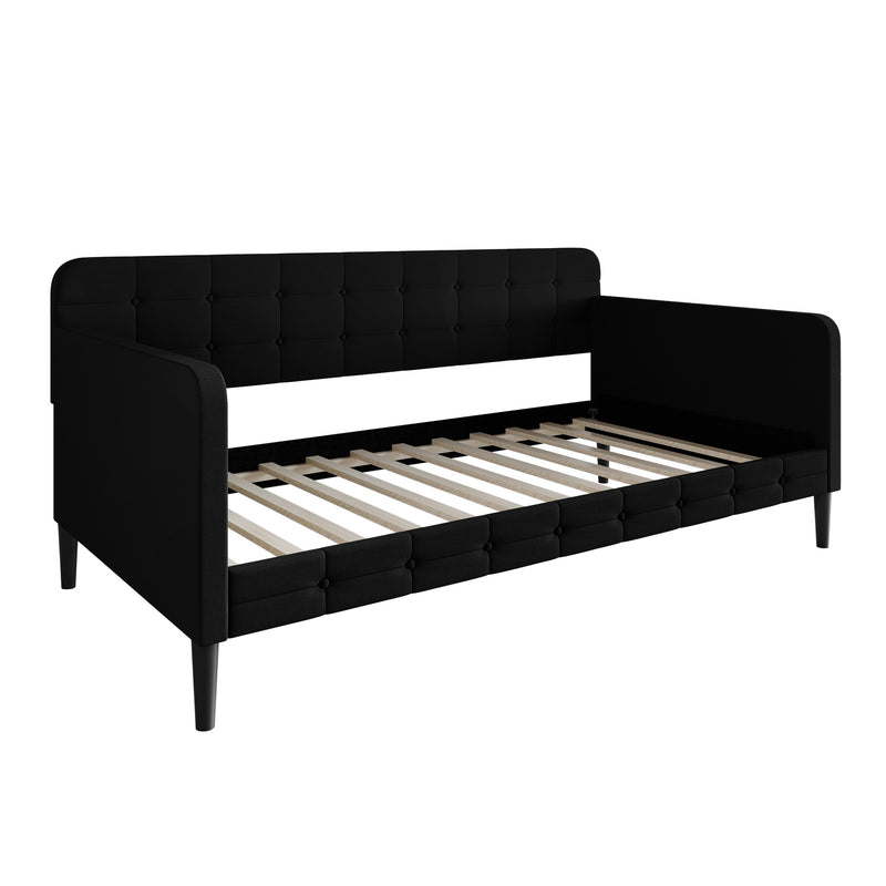 Home Design Fallon Linen Upholstered Daybed for Kids and Adults