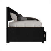Home Design Darcey Luxurious Velvet Upholstered Daybed with Pull-Out Trundle, Diamond Button Tufted, Easy Assembly