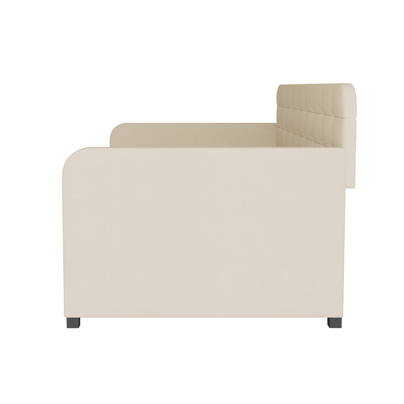 Home Design Elyria Diamond Button Tufted Velvet Upholstered Daybed