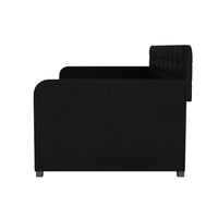 Home Design Elyria Diamond Button Tufted Velvet Upholstered Daybed