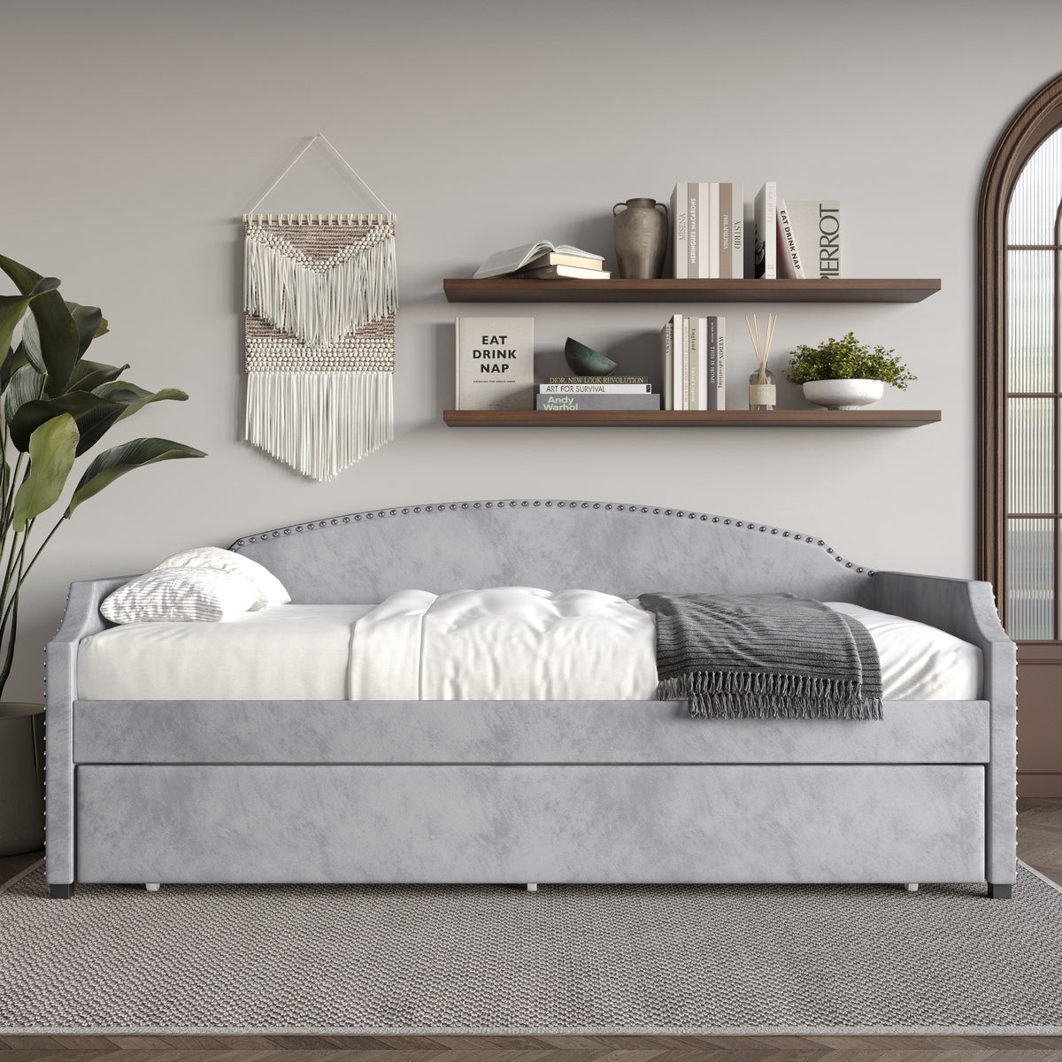Home Design Kilgore Upholstered Twin Daybed