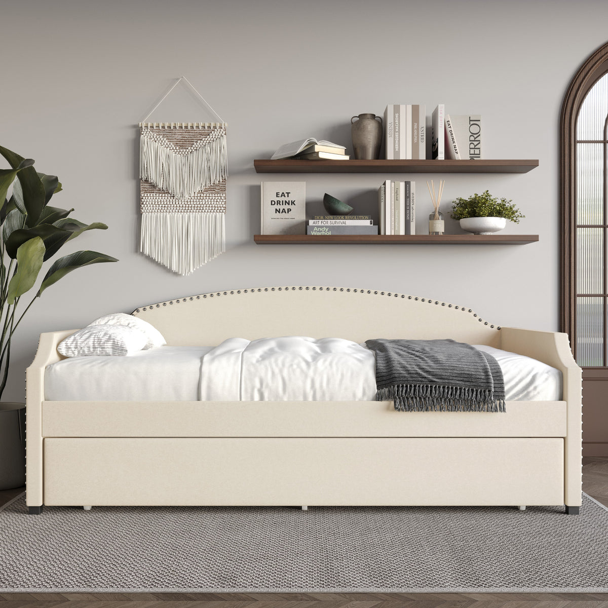 Home Design Kilgore Upholstered Twin Daybed