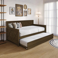Home Design Minot Twin Wood Daybed with Pull-out Trundle