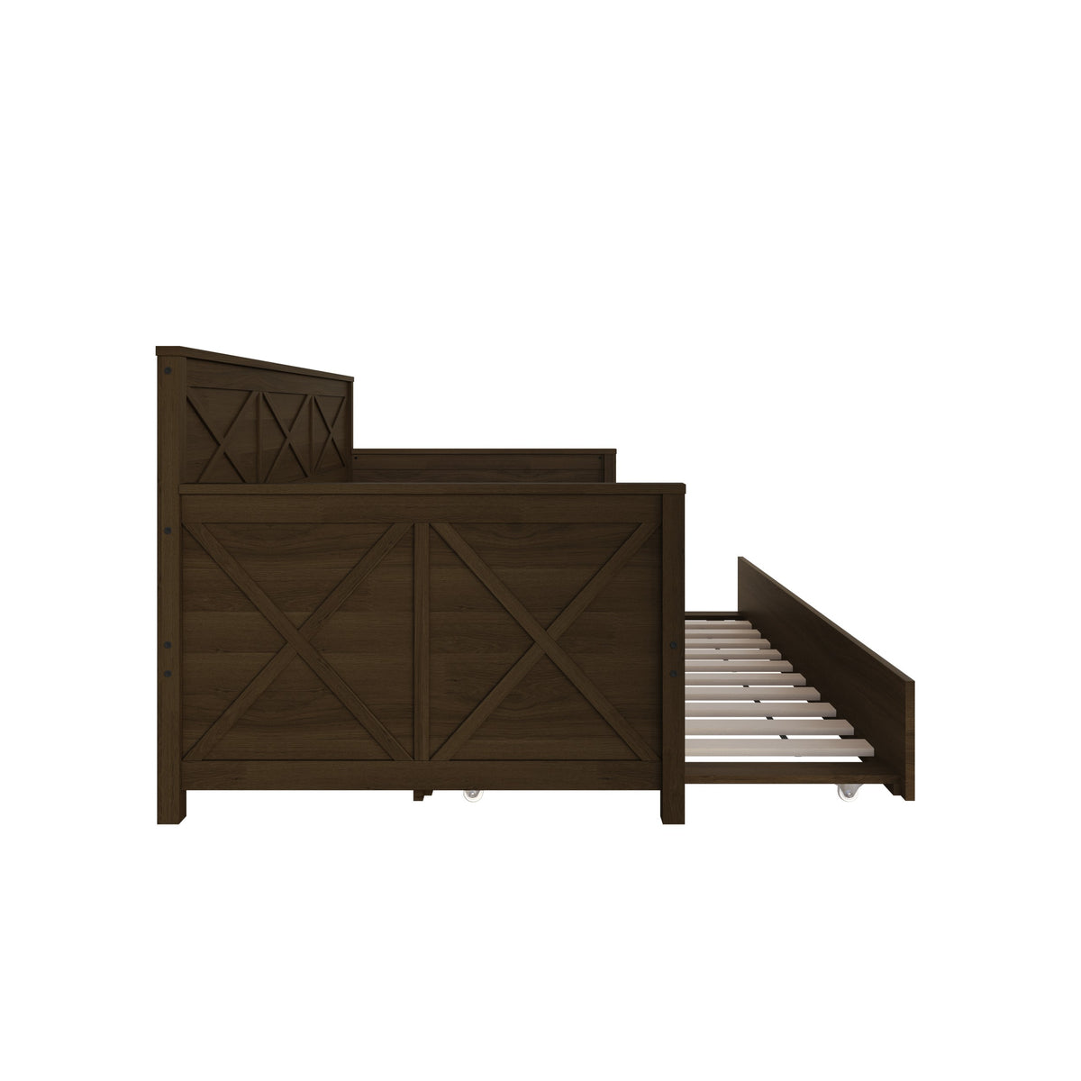 Home Design Minot Twin Wood Daybed with Pull-out Trundle
