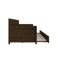 Home Design Minot Twin Wood Daybed with Pull-out Trundle