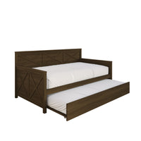 Home Design Minot Twin Wood Daybed with Pull-out Trundle