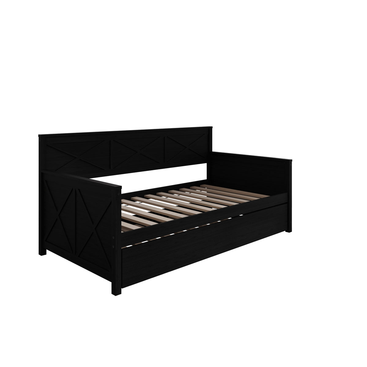 Home Design Minot Twin Wood Daybed with Pull-out Trundle