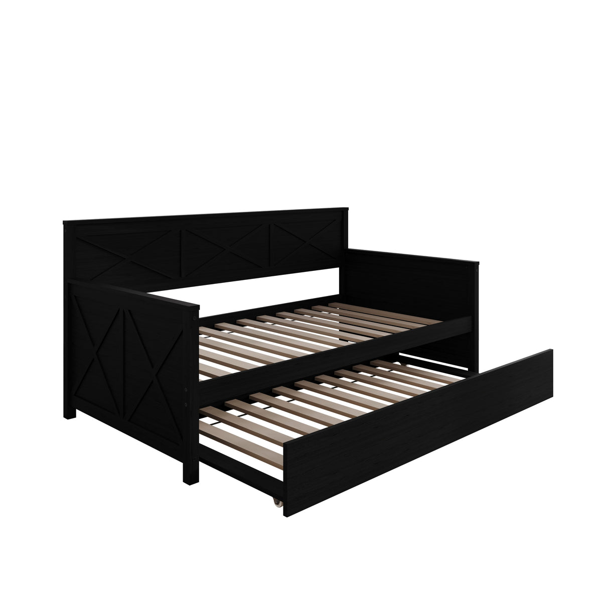 Home Design Minot Twin Wood Daybed with Pull-out Trundle