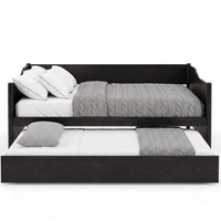 Home Design Dedham Twin Wood Daybed with Pull-Out Twin Trundle, Solid Wood Frame, No Box Spring Needed