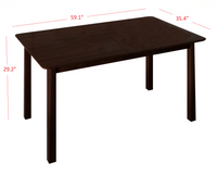 Home Design Jesse Dining Table, Dark Brown