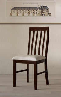 Home Design Jesse Dining Chair (Set of 6), Warm Gray/Dark Brown
