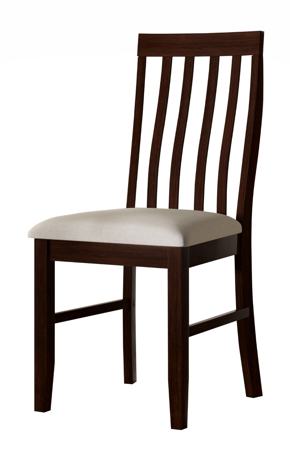 Home Design Jesse Dining Chair (Set of 6), Warm Gray/Dark Brown