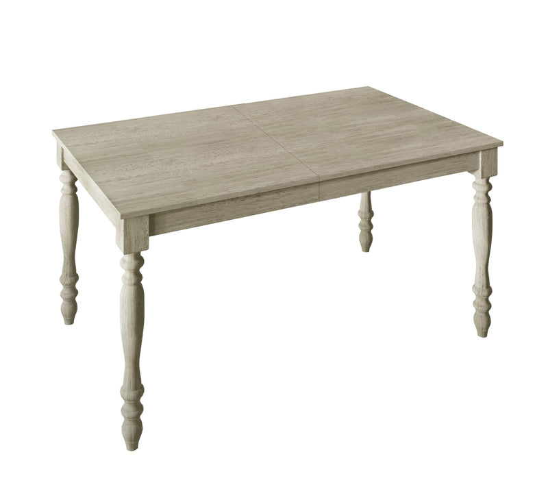 Home Design Lily 7 Piece Dining Set, Antique Gray