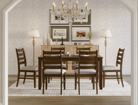 Home Design Cindy Dining Set, Brown
