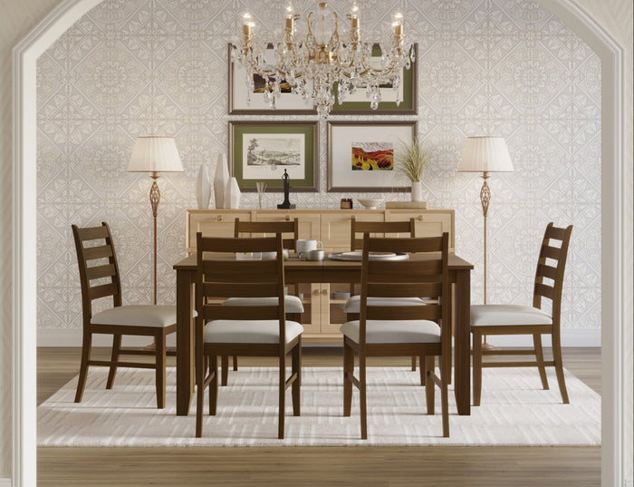Home Design Cindy Dining Set, Brown