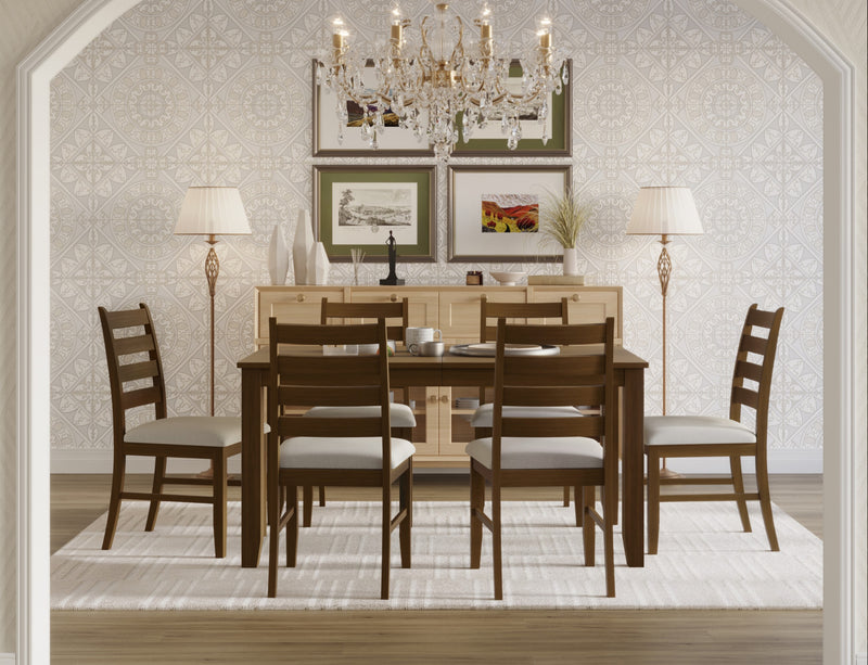 Home Design Cindy Dining Set, Brown